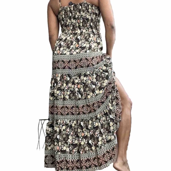 Angie Tiered floral maxi dress sz Small - Picture 3 of 10